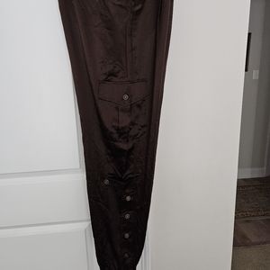 Chicos silk joggers. NWT SIZE 3 (16 /XL). Absolutely Gorgeous!  Dark Chocolate.